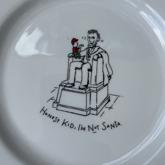 Merry Masterpiece Porcelain Plate "Honest, Kid I’m not Santa” 1999 Dayton Hudson - Picture 2 of 4